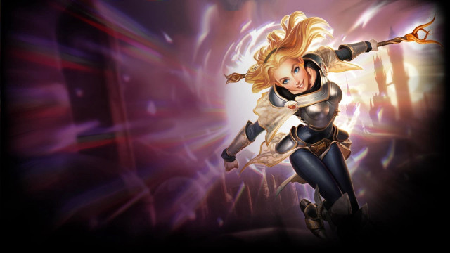 Woman black white sword purple free wallpaper for desktop - medium preview image