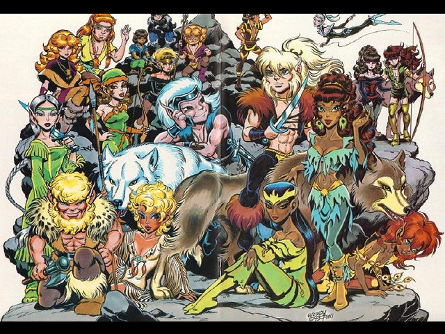 Cartoon characters group white background #4 free wallpaper for desktop - medium preview image