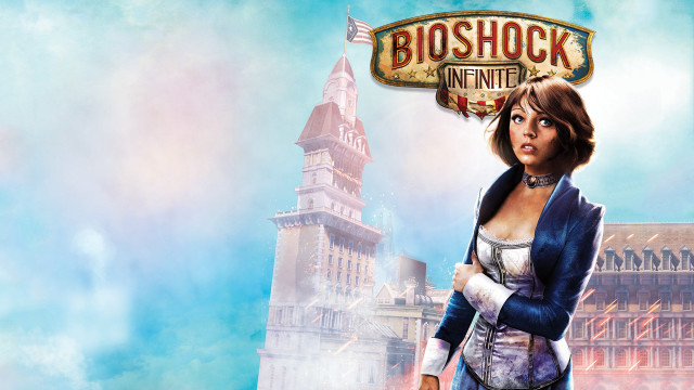 Woman clocktower bioshock blue sky free wallpaper for desktop - medium preview image