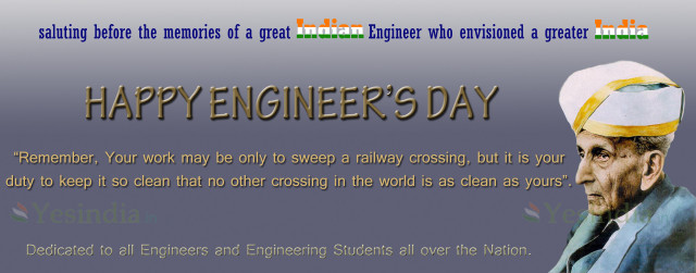 Happy engineers day man hat free wallpaper for desktop - medium preview image