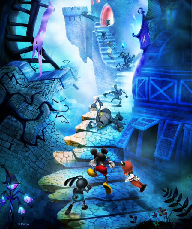 Mickey mouse game castle stairs free wallpaper for mobile - medium preview image