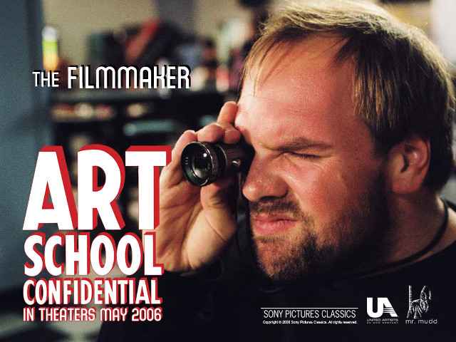 Man holding camera art school free wallpaper for desktop - medium preview image