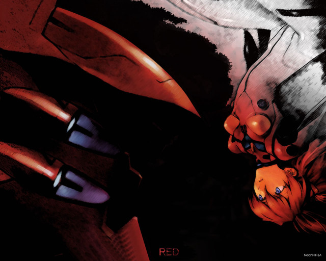 Cartoon man holding woman head free wallpaper for desktop - medium preview image