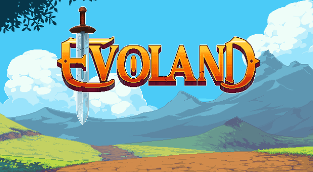 Evoland logo sword middle image free wallpaper for desktop - medium preview image