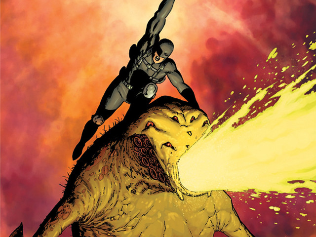 Man riding dinosaur suit helmet free wallpaper for desktop - medium preview image