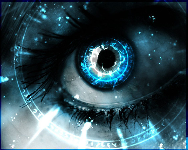 Blue eye star constellation cybernetics free wallpaper for desktop - medium preview image