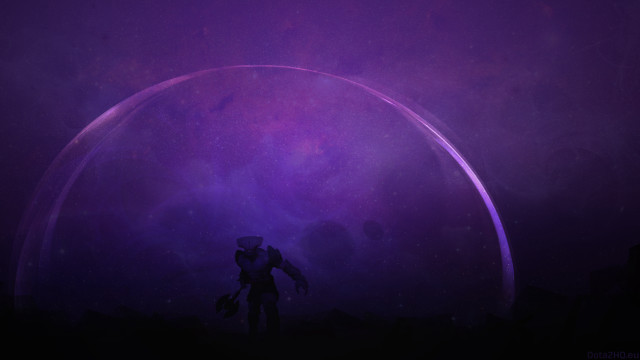 Man purple background giant object free wallpaper for desktop - medium preview image