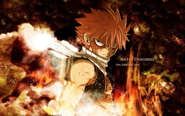 Man sword fire background natto free wallpaper for desktop - medium preview image