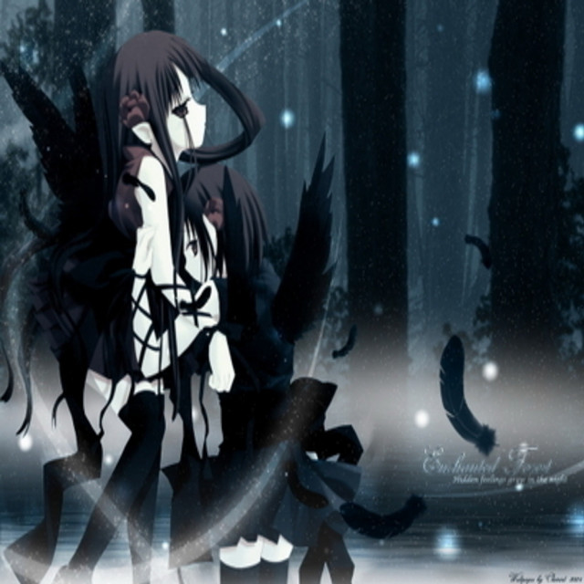 Girl blackwings snow night star free wallpaper for tablet - medium preview image