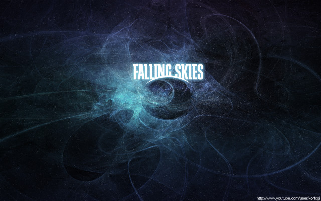 Blue black background falling skies free wallpaper for desktop - medium preview image