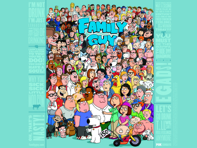Family guy cartoon poster large free wallpaper for desktop - medium preview image
