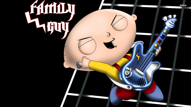 Cartoon character guitar family guy free wallpaper for desktop - medium preview image