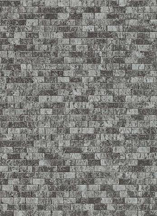 Brick wall black white pattern free wallpaper for mobile - medium preview image