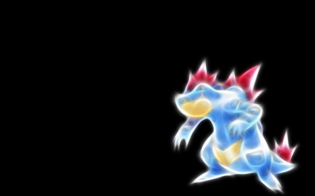 Blue red dragon horns hologram free wallpaper for desktop - medium preview image