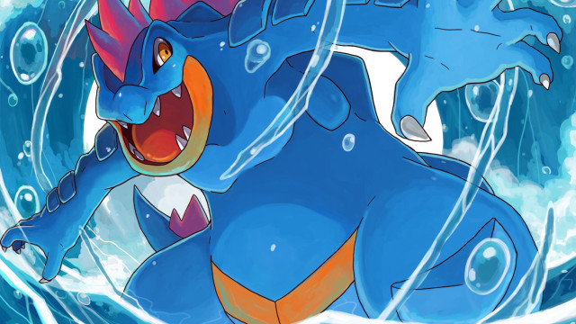 Blue orange pokemon background bubbles free wallpaper for desktop - medium preview image