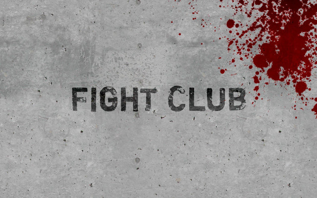 Red splattered wall fight club free wallpaper for desktop - medium preview image
