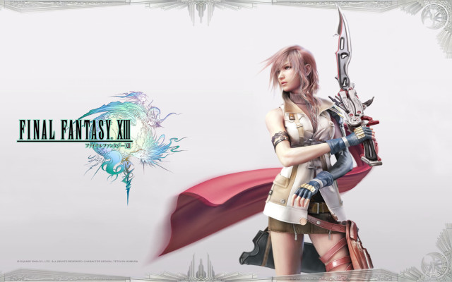 Final fantasy girl sword banner free wallpaper for desktop - medium preview image