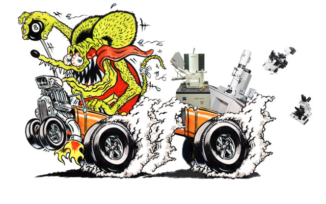Cartoon monster driving car computer free wallpaper for desktop - medium preview image