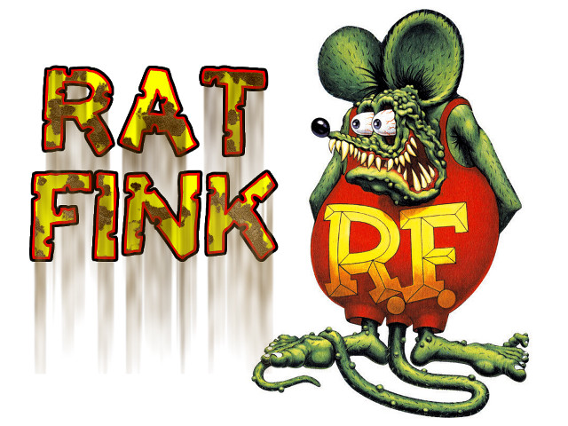 Rat fink pipe sign chest free wallpaper for desktop - medium preview image