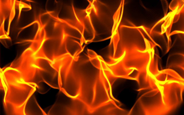 Fire orange yellow flames black free wallpaper for desktop - medium preview image