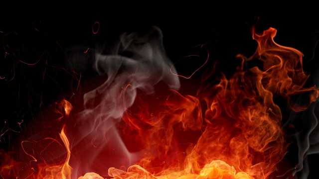 Fire orange red black background #3 free wallpaper for desktop - medium preview image