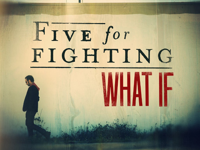 Man walking sign five for free wallpaper for desktop - medium preview image