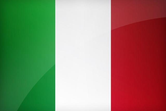 Italy flag shiny metal frame free wallpaper for desktop - medium preview image