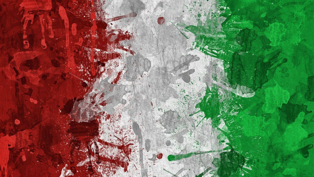 Italy flag wall paint splatters #2 free wallpaper for desktop - medium preview image