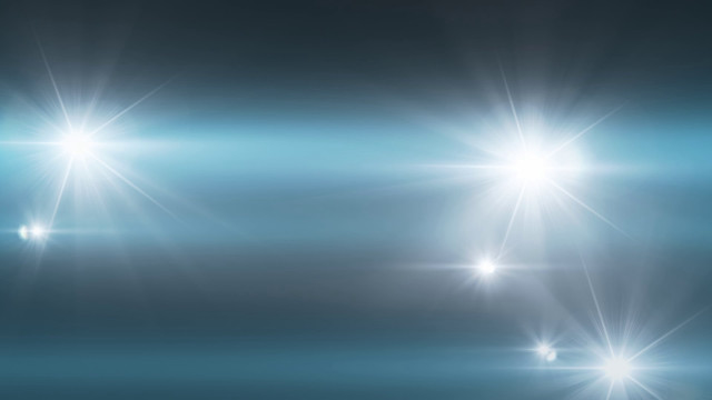 Blue background bright lights stars free wallpaper for desktop - medium preview image