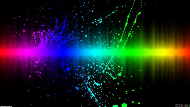Colorful background rainbow light black #5 free wallpaper for desktop - medium preview image