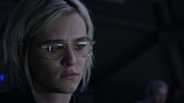 Woman glasses looking dark serious free wallpaper for desktop - medium preview image