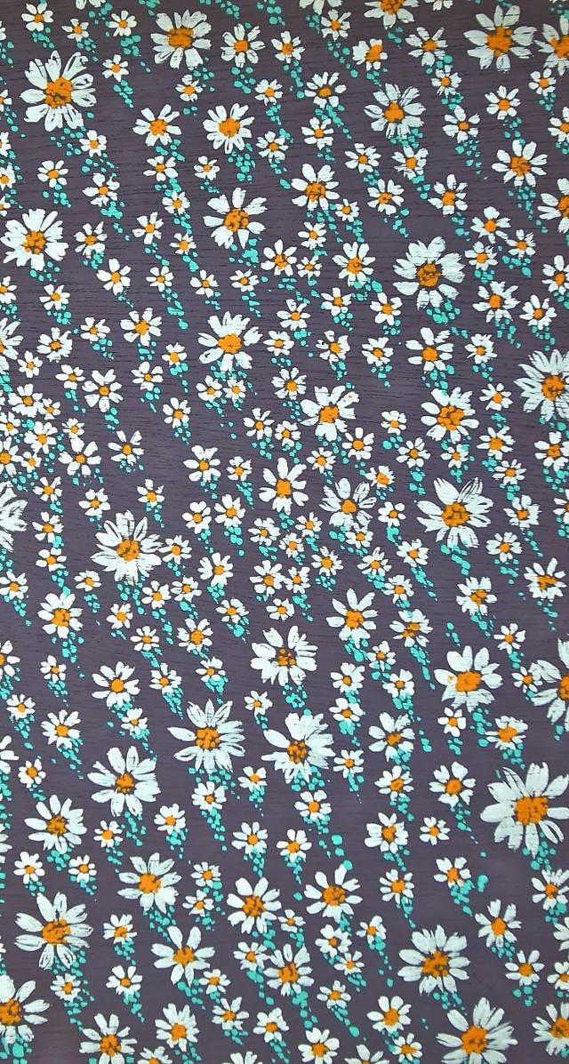 Blue yellow flower fabric white free wallpaper for mobile - medium preview image