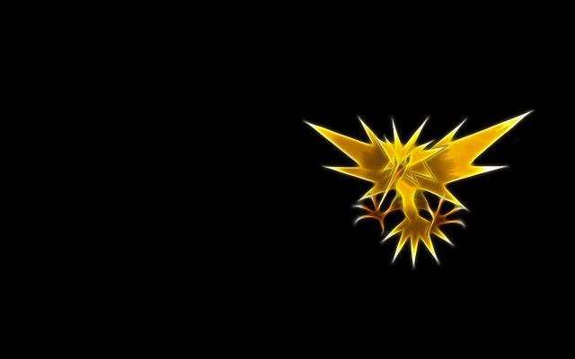 Yellow pokemon wallpaper black background #3 free wallpaper for desktop - medium preview image