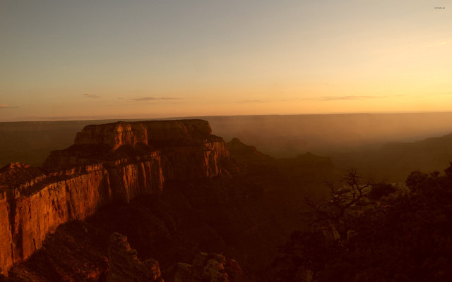Mountain sunset clouds sky view #2 free wallpaper for desktop - medium preview image