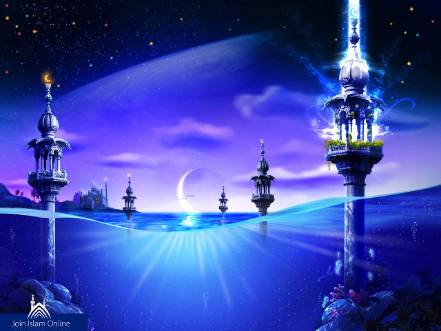 Lighthouse blue ocean purple sky free wallpaper for desktop - medium preview image