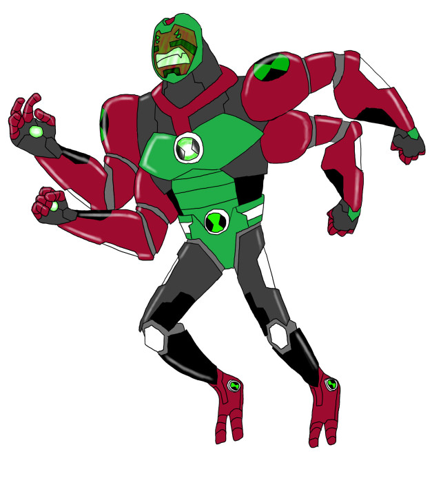 Superflat mancharacter greenred suit mecha free wallpaper for tablet - medium preview image