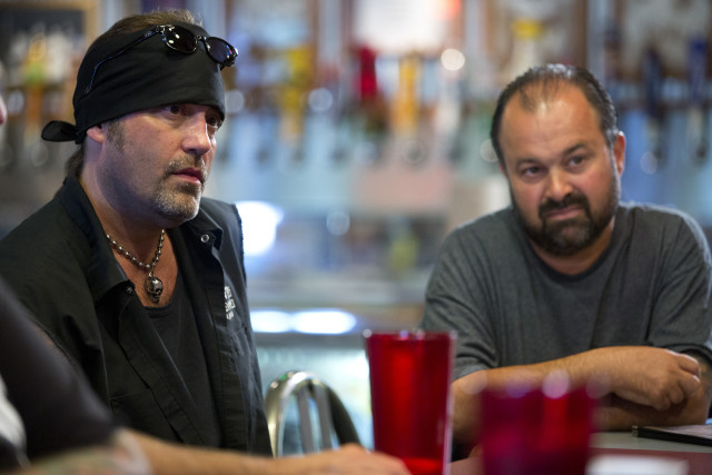 Man bandana table black shirt free wallpaper for desktop - medium preview image