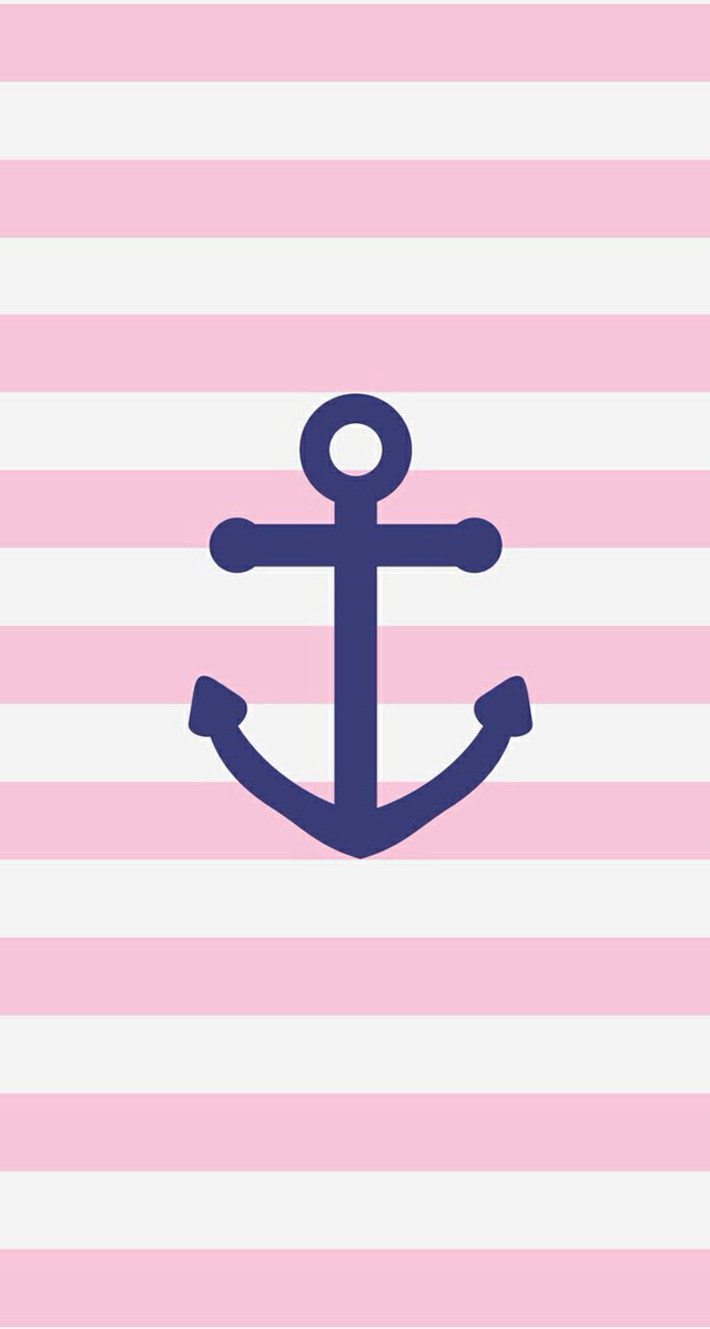 Pink white striped wall anchor free wallpaper for mobile - medium preview image