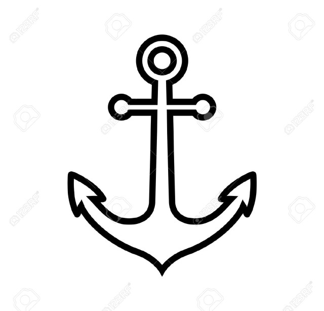 Anchor arrow white background stock free wallpaper for tablet - medium preview image