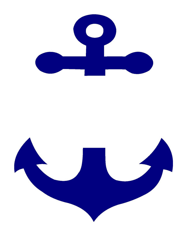 Anchor arrows white background blue free wallpaper for mobile - medium preview image