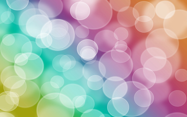 Blurry rainbow background circles of free wallpaper for desktop - medium preview image