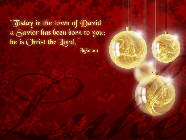 Christmas card ornaments quote town free wallpaper for desktop - medium preview image