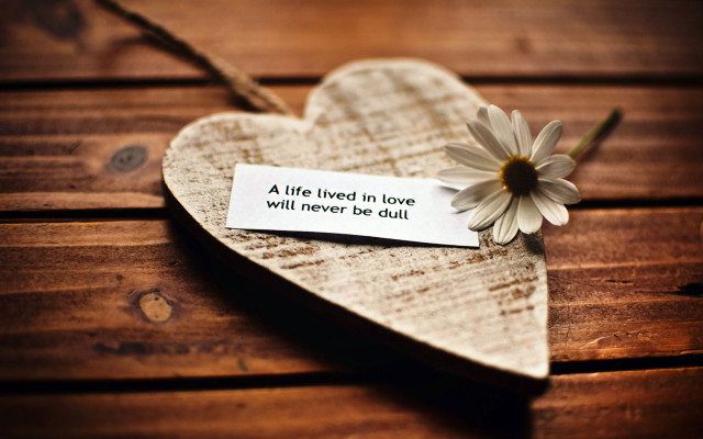 Heart shaped paper flower note #2 free wallpaper for desktop - medium preview image