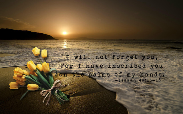 Flowers beach ocean quote sandy #2 free wallpaper for desktop - medium preview image