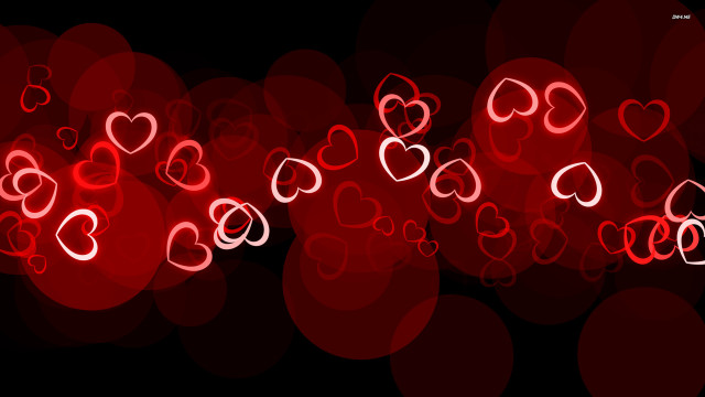 Red background hearts black background free wallpaper for desktop - medium preview image