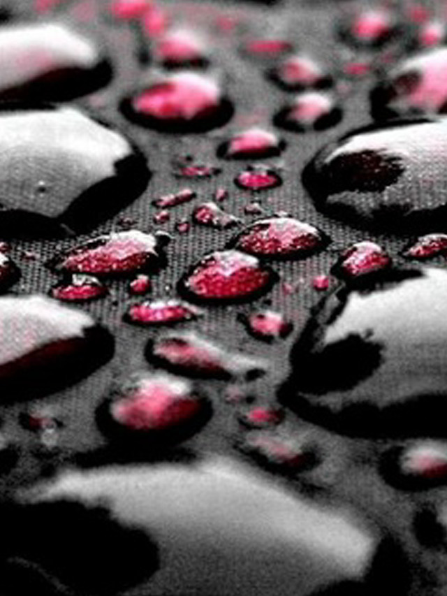 Black red background water drops free wallpaper for mobile - medium preview image
