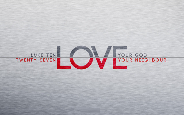 Love quote metal surface red free wallpaper for desktop - medium preview image
