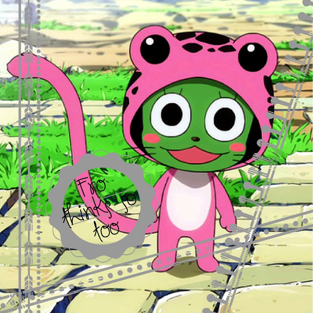 Cartoon pinkhat pinkcat street nature free wallpaper for tablet - medium preview image