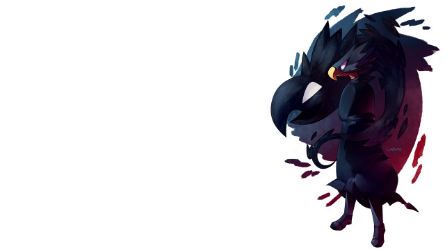 Cartoon character black red face free wallpaper for desktop - medium preview image