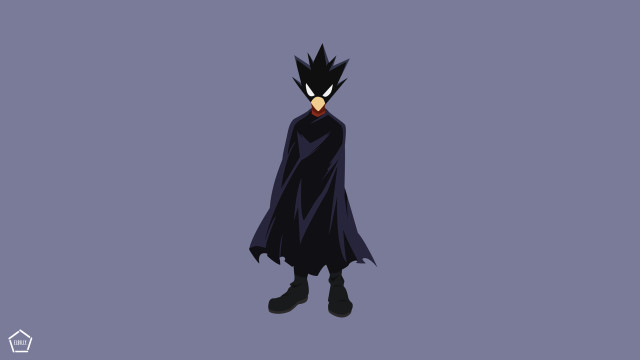 Cartoon character black cape red free wallpaper for desktop - medium preview image